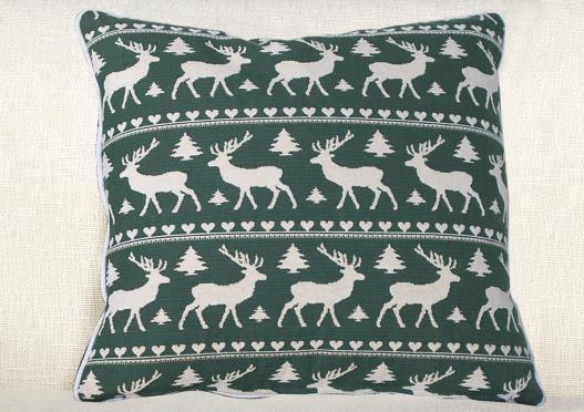 Coussin en tissu épinglé Renne