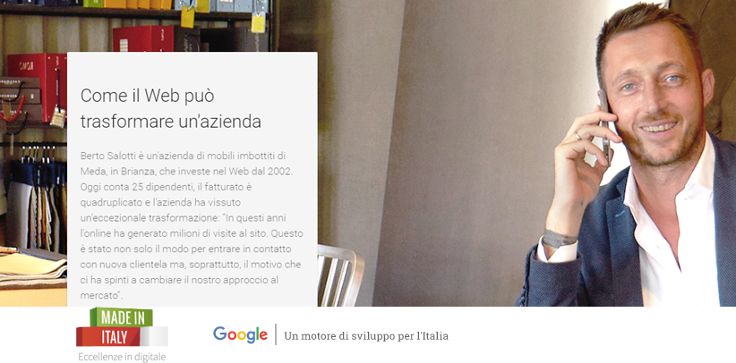 BertO dans le nouveau projet Made in Italy Excellences en numérique avec Google