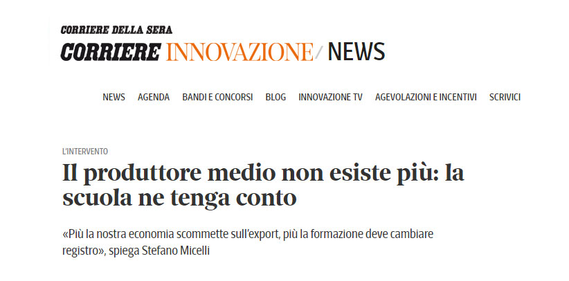 BertO sur le Corriere Innovazione