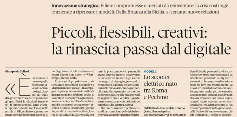  Interview à Filippo Berto dans Nova Il Sole 24 ORE