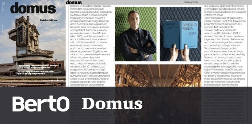 Domus Opinions: Filippo Berto parle du MADE IN MEDA