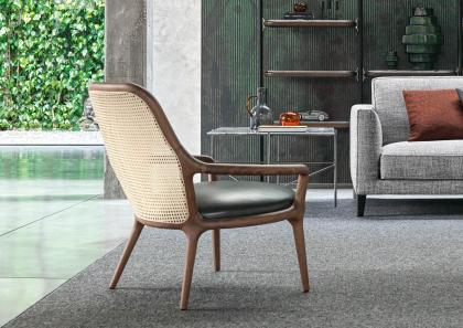 Fauteuil Patti en Noyer Canaletto Naturel - BertO