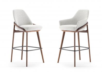 TABOURET JACKIE WOOD