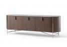 Buffet moderne en bois en bois Hilly - dimensions - cm L.210 x P.55 x H.70	