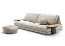 Pouf design Ziggy en tissu avec canapé David - BertO