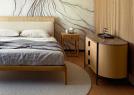 Commode design 315 en chêne et travertin - BertO
