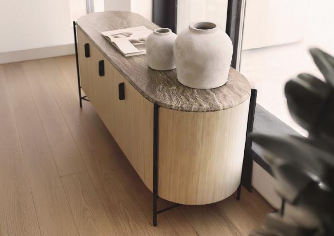 Buffet moderne en chêne Hilly - BertO