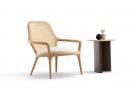 Fauteuil élégant Patti en chêne avec table basse Passenger - BertO