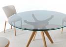 Table ronde Stiv avec plateau en verre - BertO