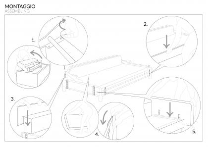 Instructions d'assemblage du canapé-lit facile - BertO