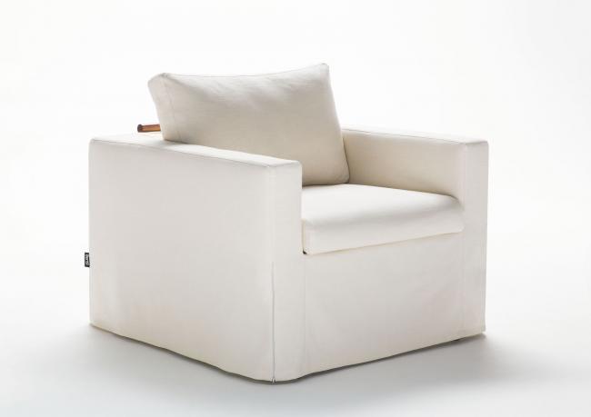 Fauteuil lit Dafne en tissu