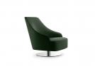 Fauteuil pivotant Emilia en cuir - BertO Outlet