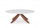 Table basse Circus avec plateau en marbre Carrara - BertO Outlet