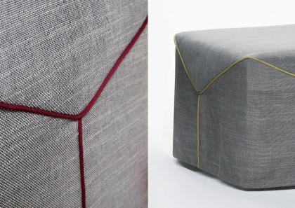 Profil gros-grain - Pouf convertible Paguro