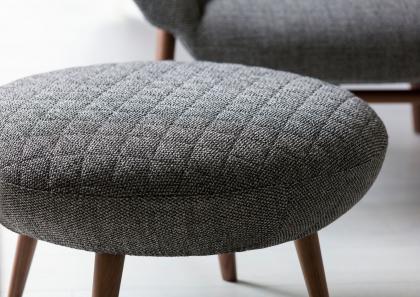 Pouf rond de design Hanna sur mesure - BertO Salotti