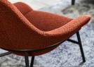 Fauteuil de design à structure en acier Hanna – Berto Salotti