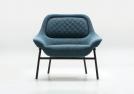 Fauteuil Hanna en tissu design moderne en livraison rapide - BertO Outlet